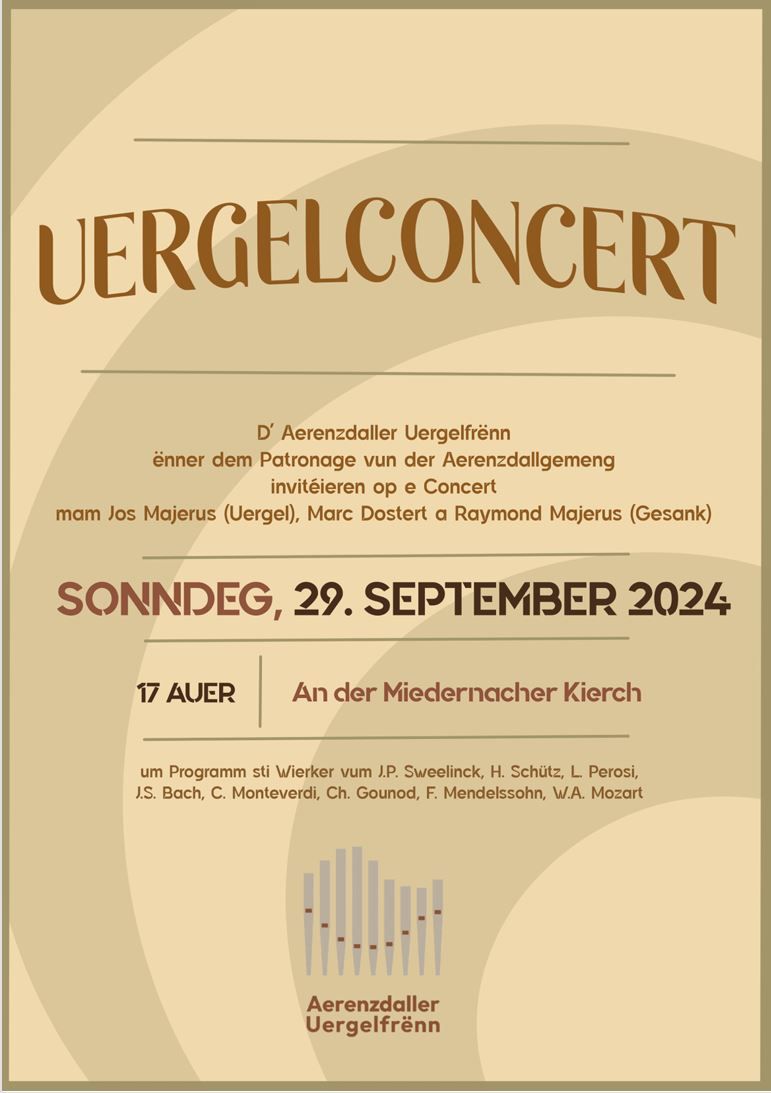 Concert d'Orgue à Medernach