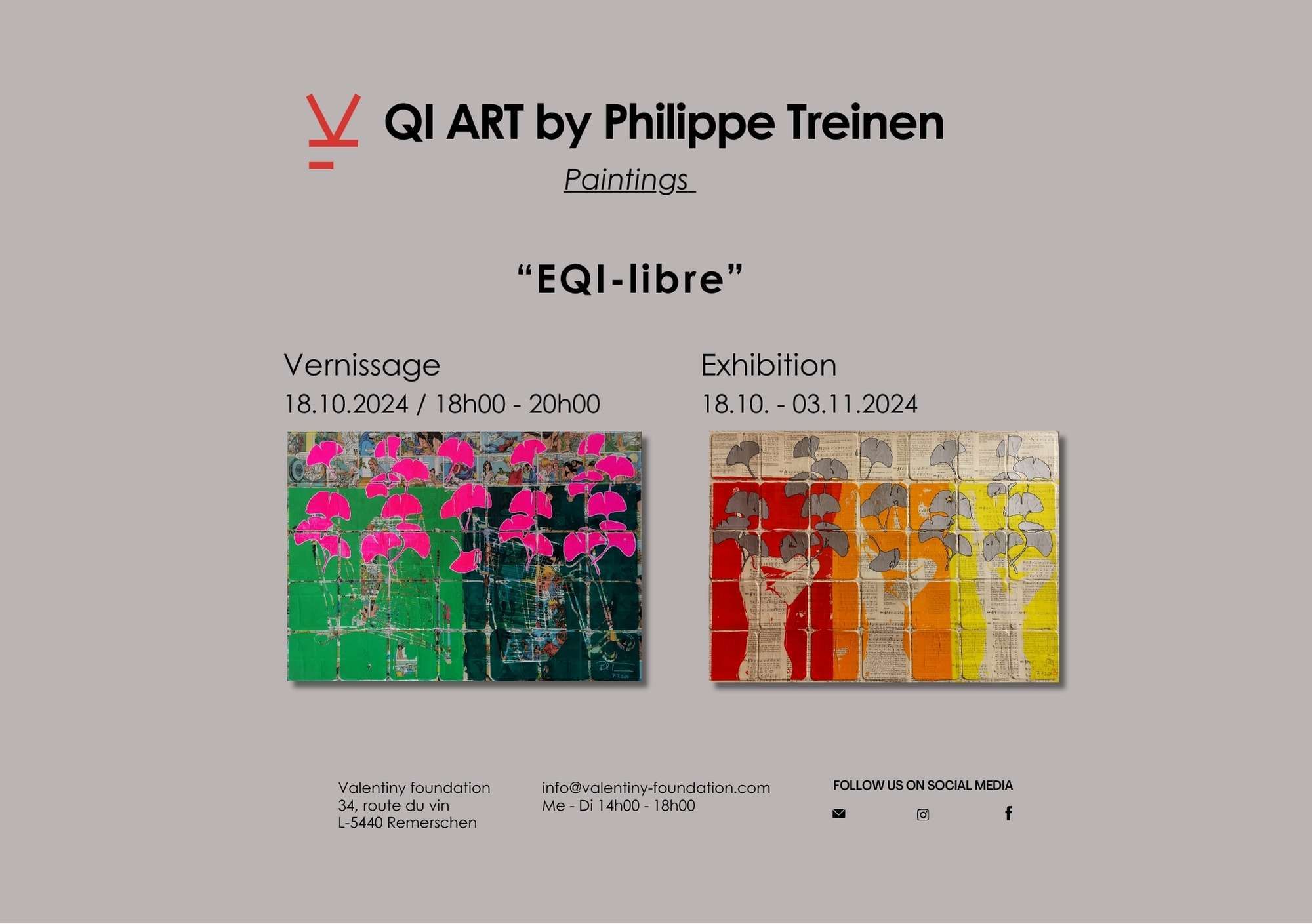 Philippe Treinen Exhibition: "EQI-libre" Paintings