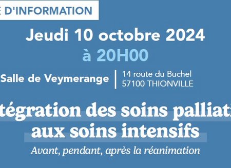 Soirée d'information : intégration des soins palliatifs aux soins intensifs