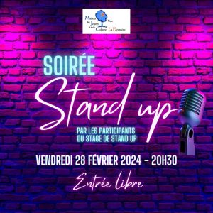 REPRÉSENTATION STAND UP - PAR LES PARTICIPANTS AU STAGE D'HUMOUR