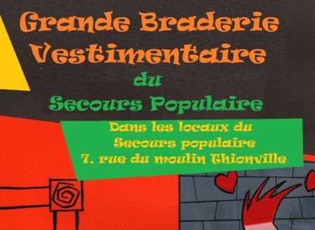 Grande braderie vestimentaire du Secours Populaire