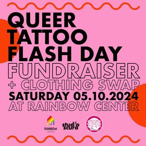 Queer Tattoo Flash Day Fundraiser + Clothing Swap