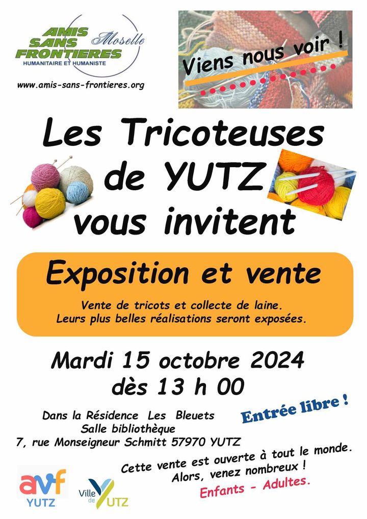 Exposition et vente des Mamies tricoteuses