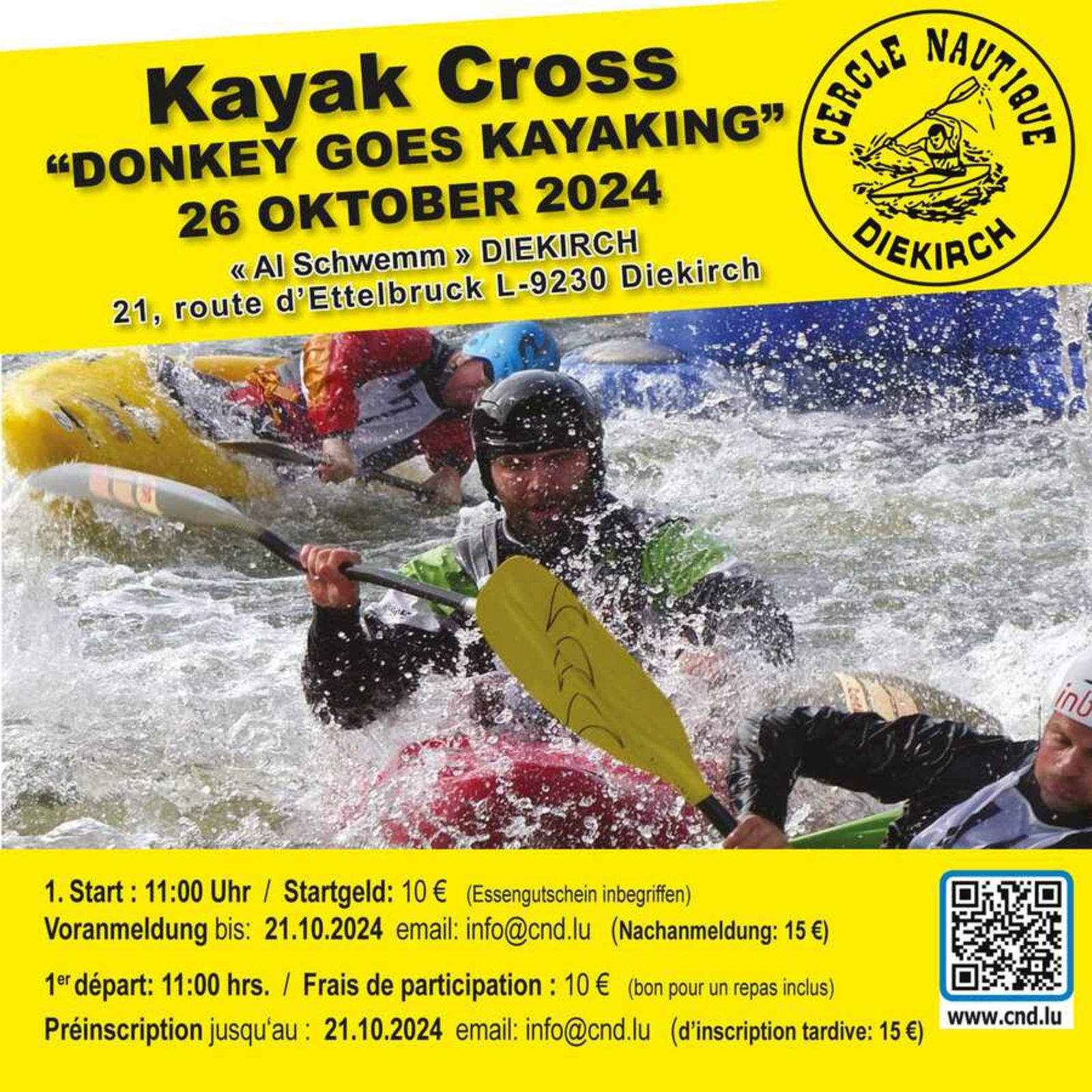 Compétition de Kayak Cross