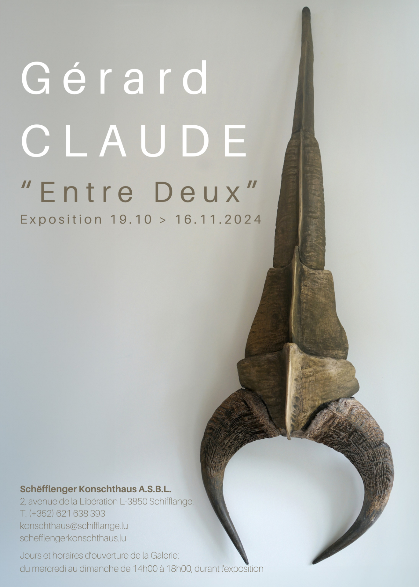 Exhibition "Entre Deux" by Gérard Claude