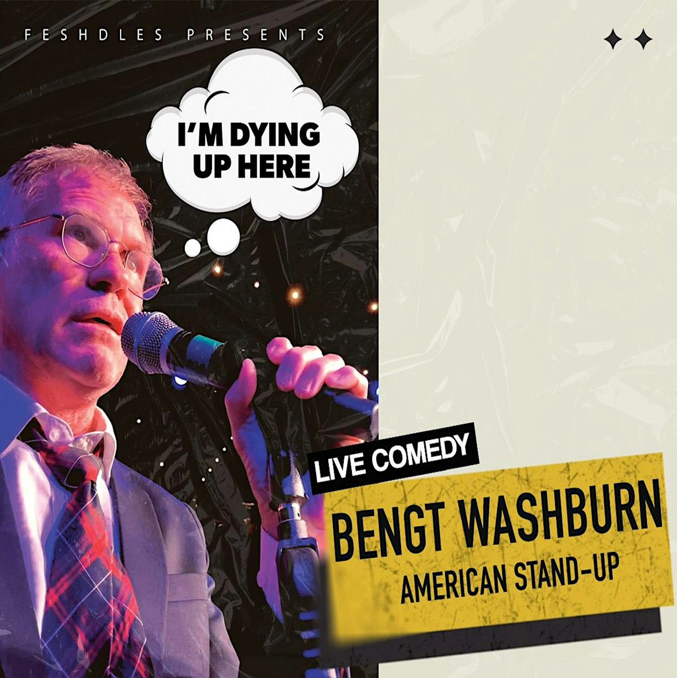 American Stand Up Comedian Bengt Washburn in Luxemburg