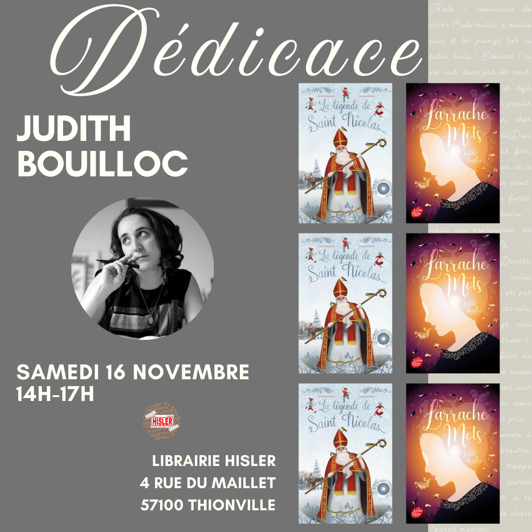 Dédicace - Judith Bouilloc