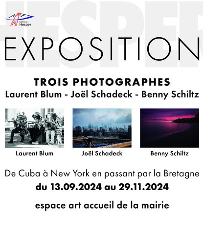 Exposition "TROIS PHOTOGRAPHES"