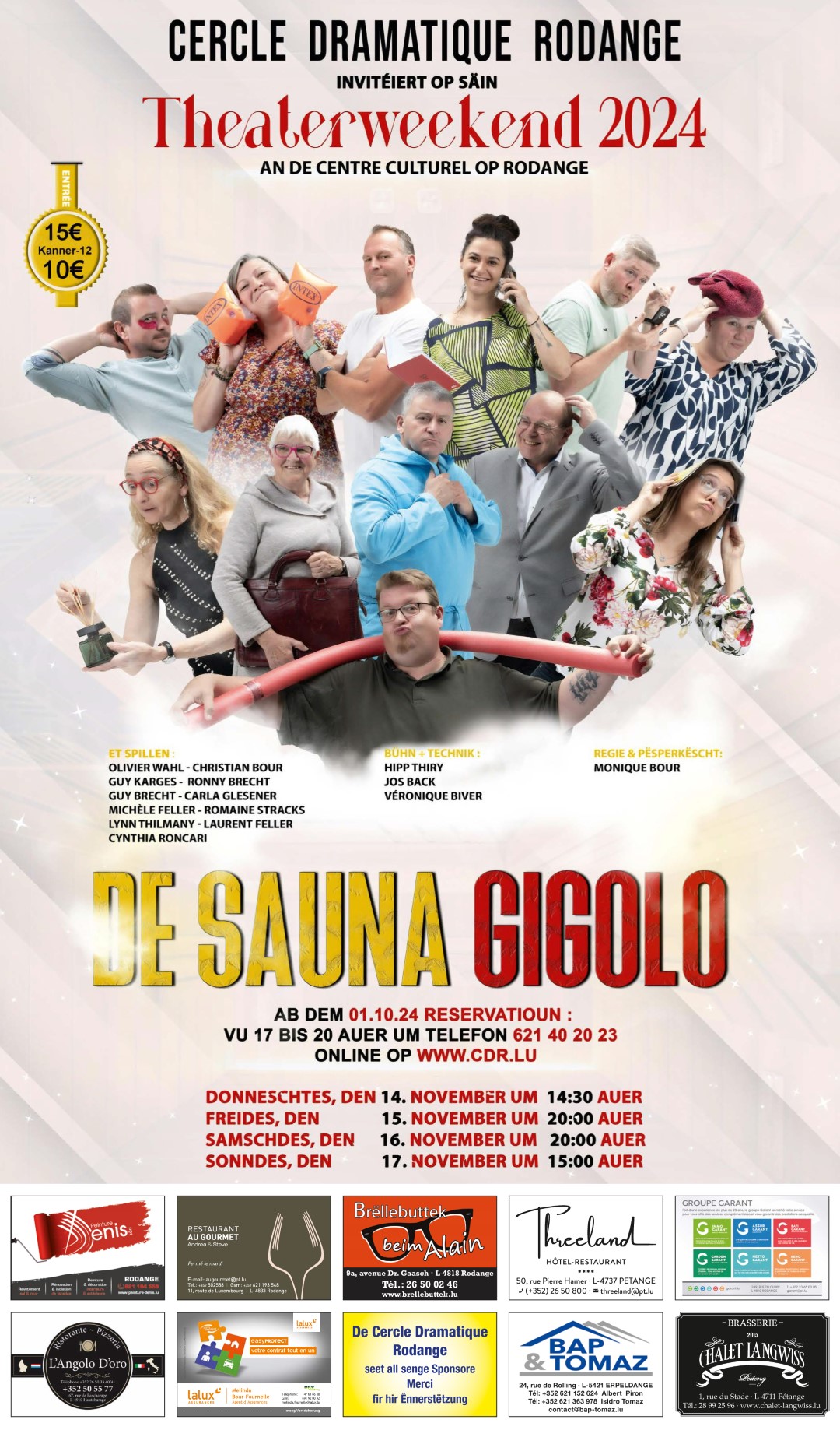 Theatre weekend: The Sauna Gigolo