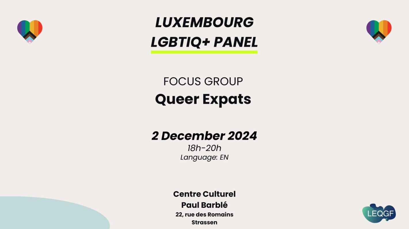 Luxembourg LGBTIQ+ Panel - Queer Expats