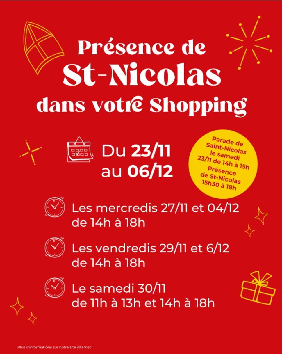 Saint-Nicolas au Shopping Cora Messancy