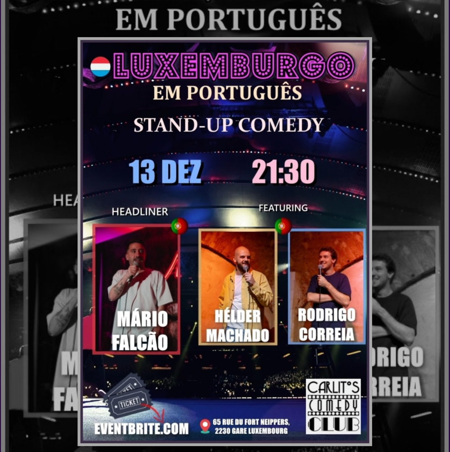 Stand up comedy - Luxemburgo em Portugues