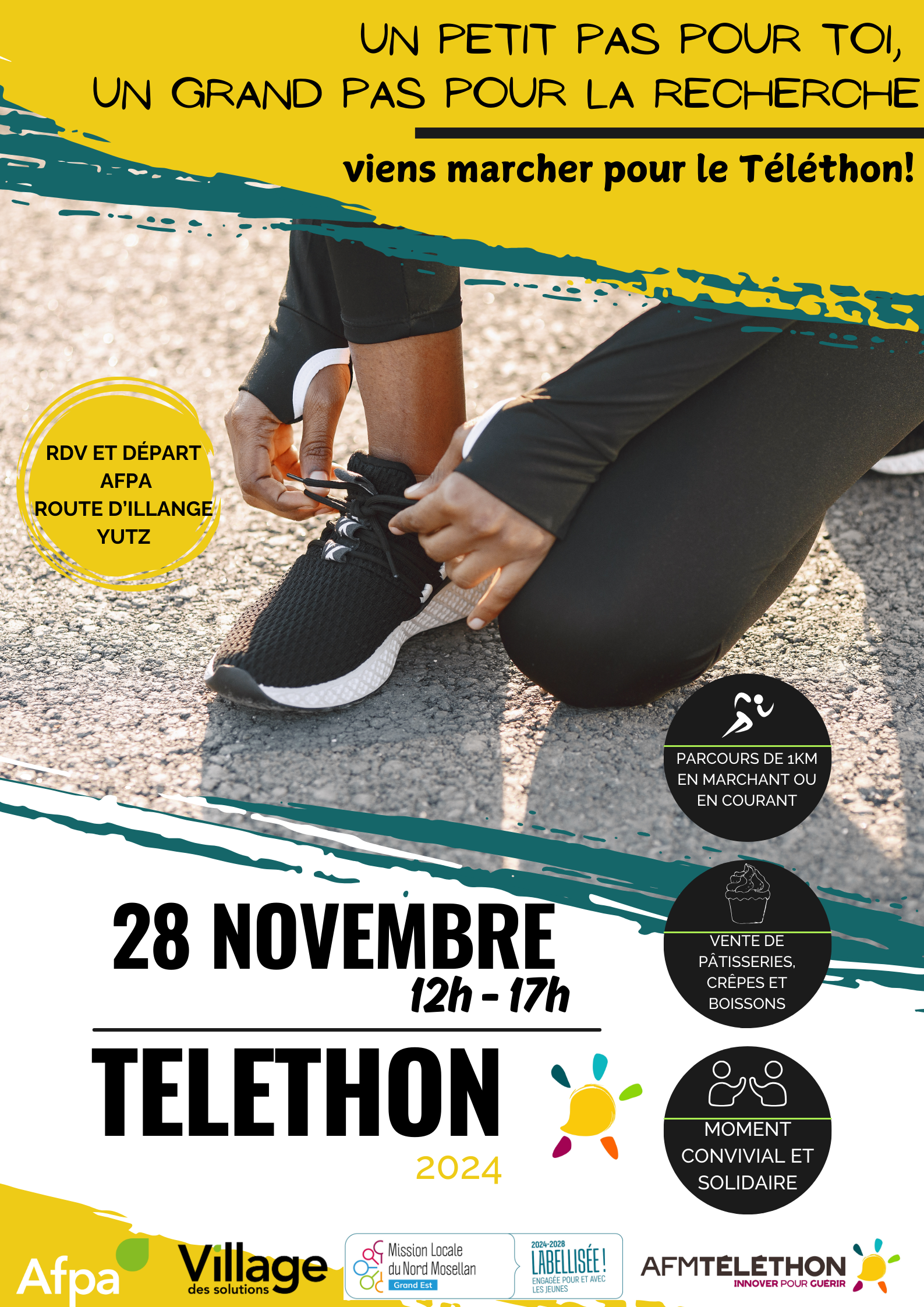 Telethon 2024: Walk organized by AFPA and the Mission Locale du Nord-Mosellan