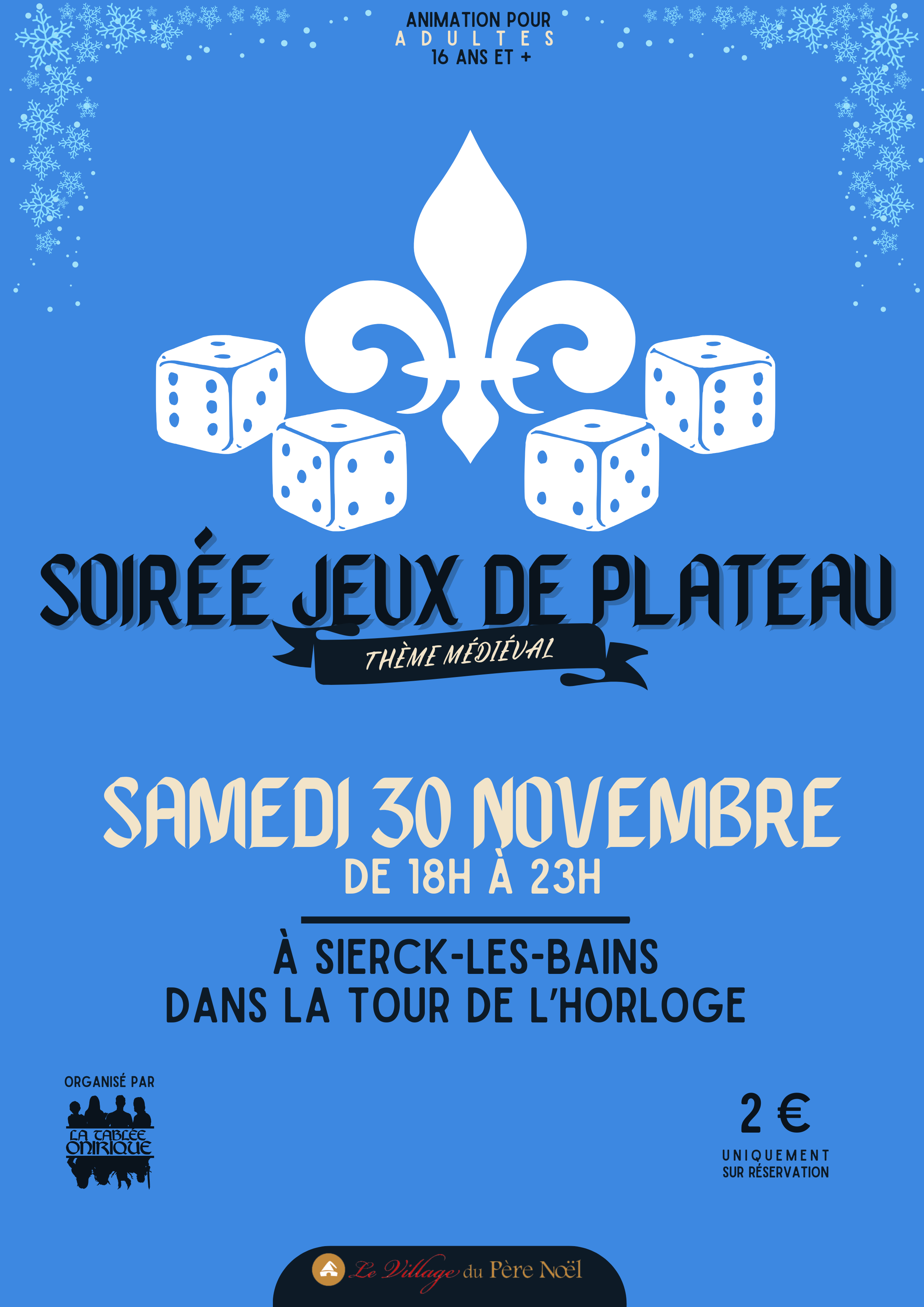 Soirée jeux de plateau (thème médiéval)