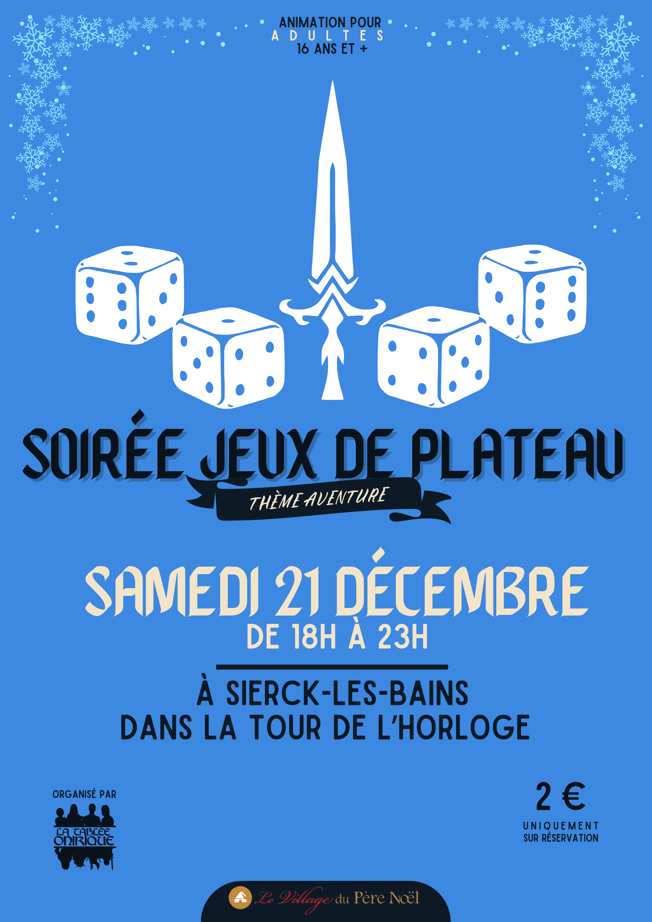 Soirée Jeux de Plateau (Thème de l'Aventure)