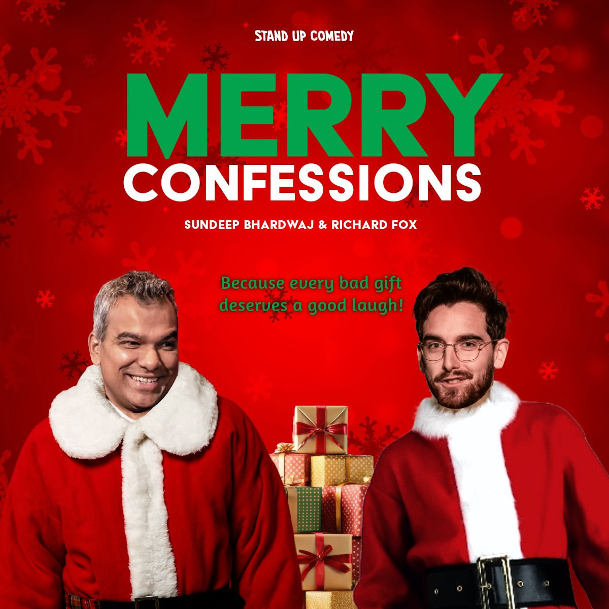 Confessions Merry - Stand-up Comedy en Anglais avec Sundeep et Richard Fox