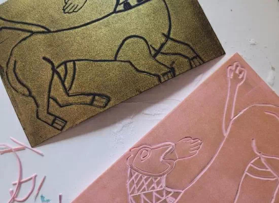 Atelier famille : monoprint