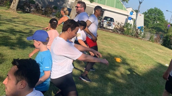 Evening training in the park-Bertrange