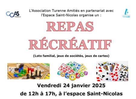 Espace Saint-Nicolas : repas récréatif