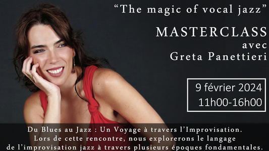 The magic of vocal jazz Masterclass with Greta Panettieri