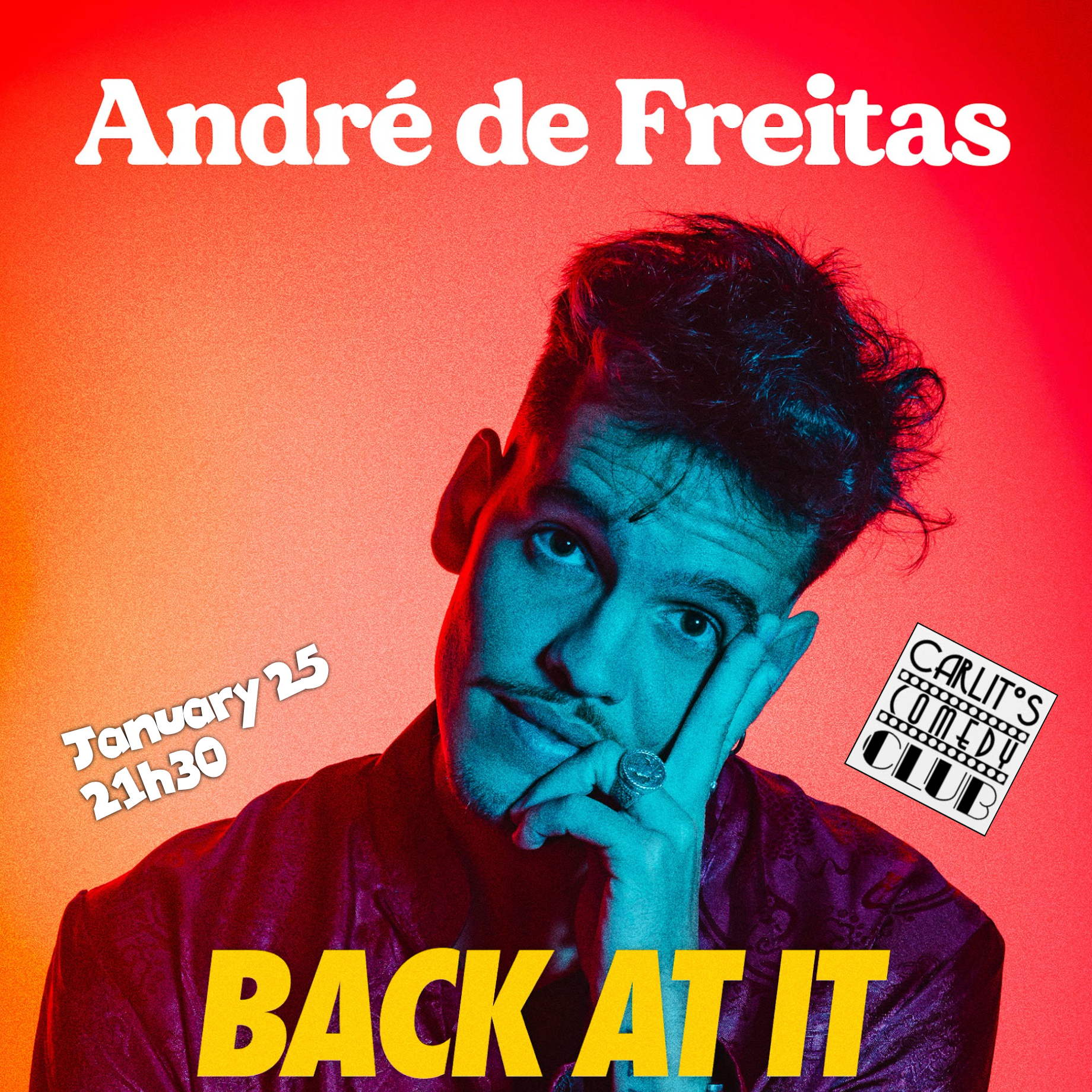 ANDRÉ DE FREITAS - De retour - Comédie stand-up en anglais