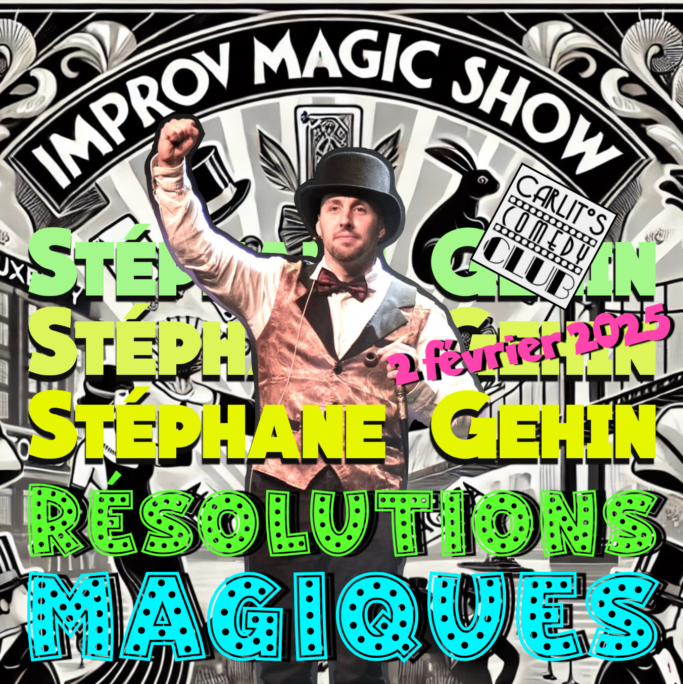 Stéphane Gehin - Résolutions Magiques - Show de magie interactif