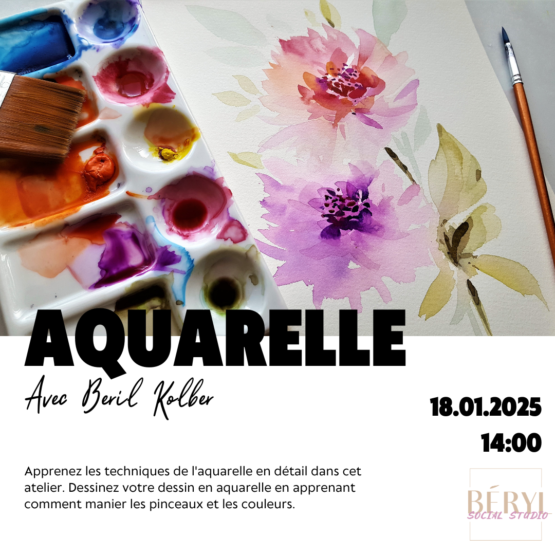 Atelier de dessin à l'aquarelle