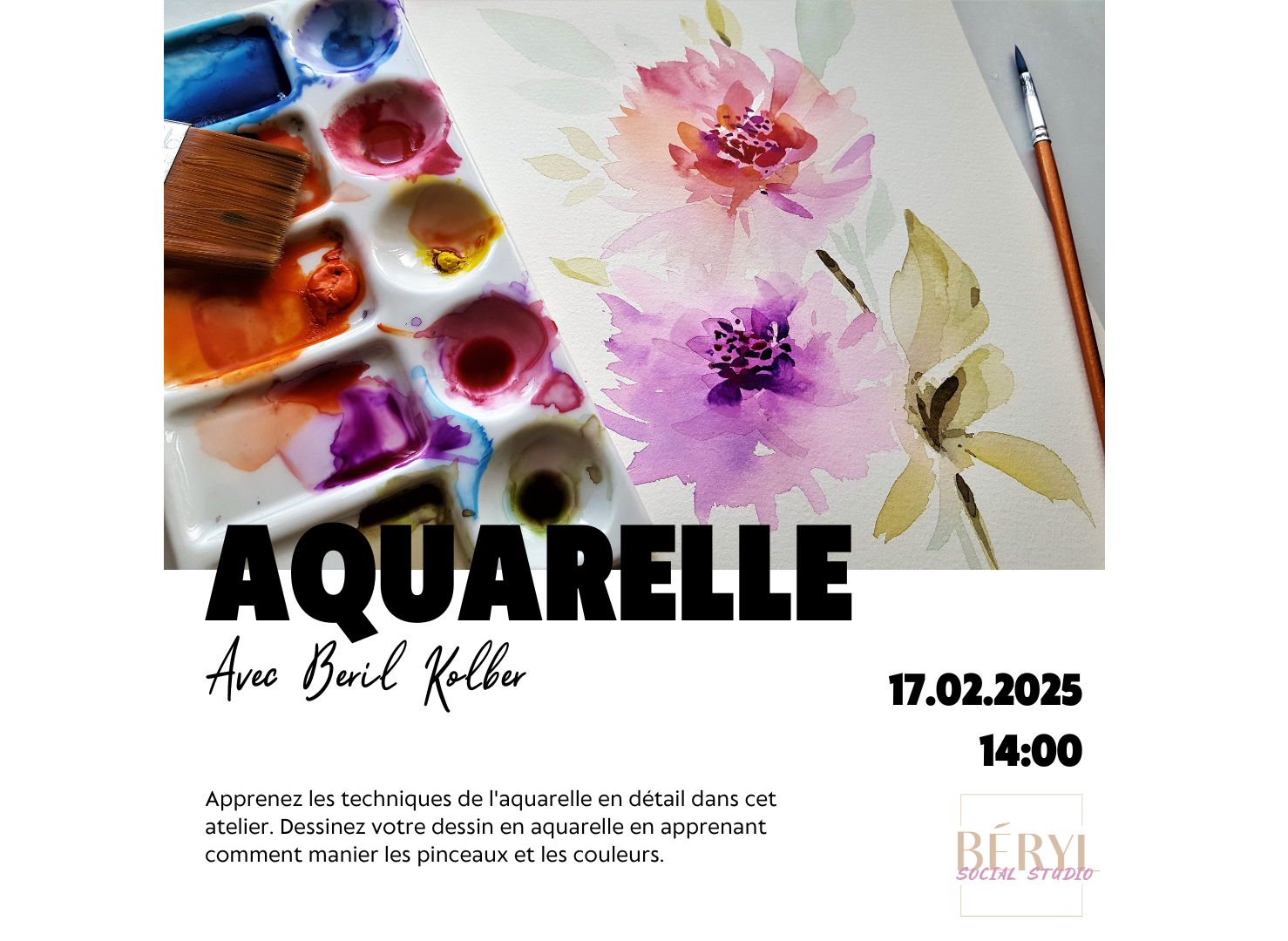 Atelier de dessin à l'aquarelle