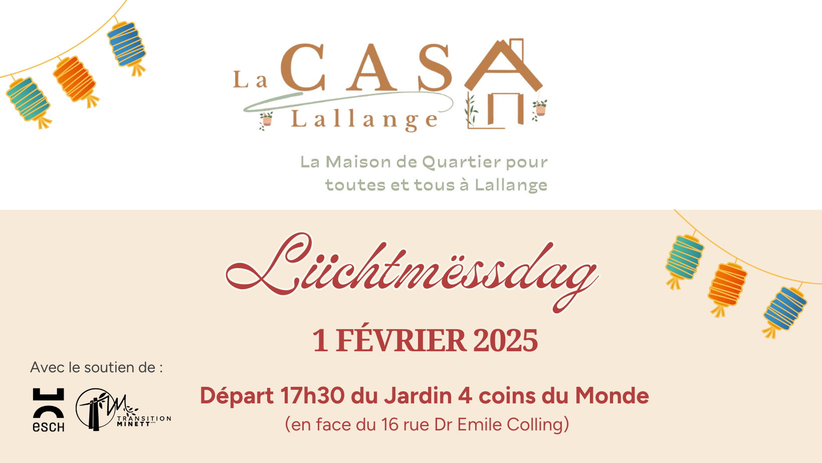 Casa Lallange invites you to Liichtmëssdag