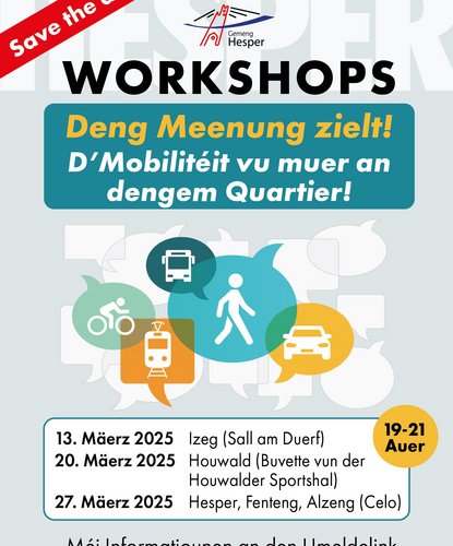 Workshops "The mobility of tomorrow in your neighborhood"