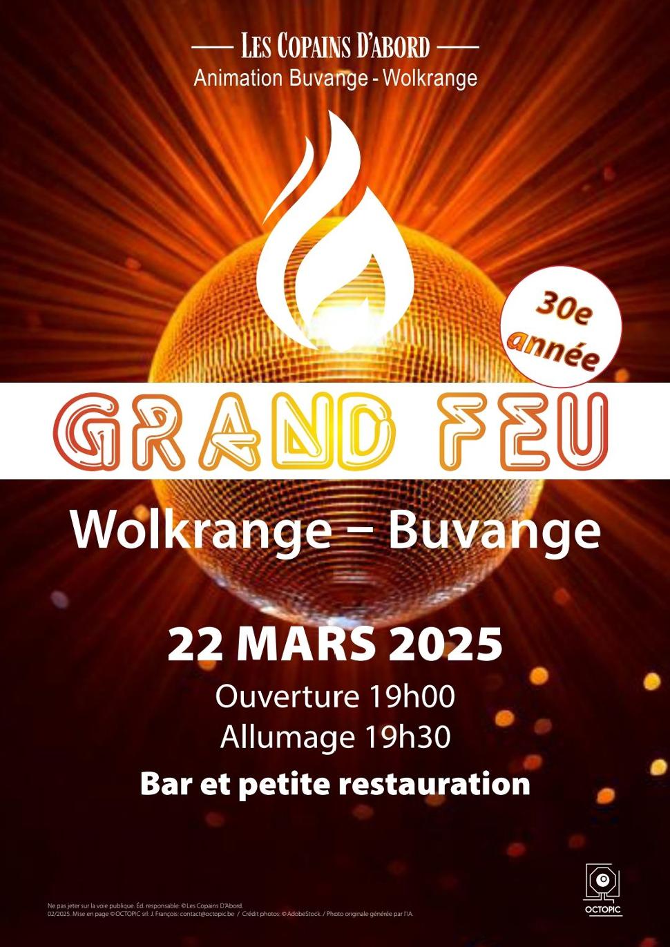 Grand feu à Wolkrange-Buvange 2025